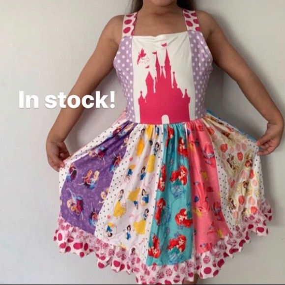 NWT Girls Disney Princess Castle Twirl Dress - Picture 4 of 8